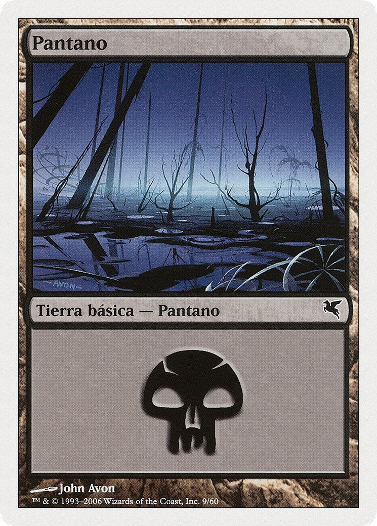 Swamp (Spanish) - "Pantano" (F9) (F9) (Magic Encyclopedia 2005 (Salvat/Hachette))