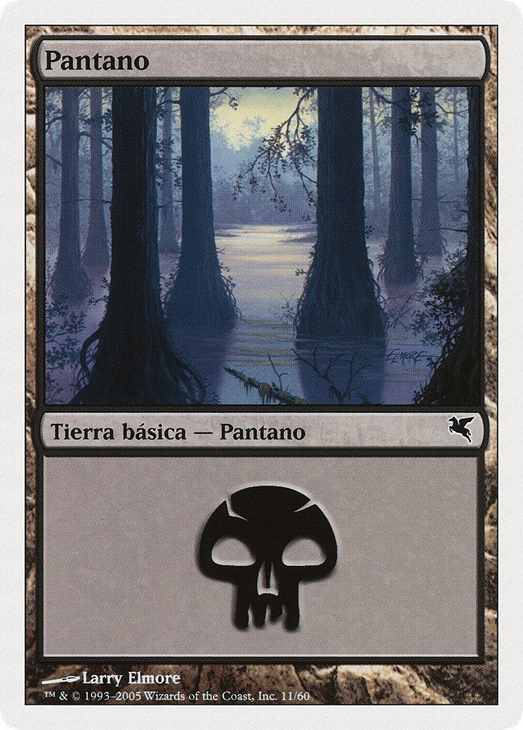 Swamp (Spanish) - "Pantano" (A11) (A11) (Magic Encyclopedia 2005 (Salvat/Hachette))