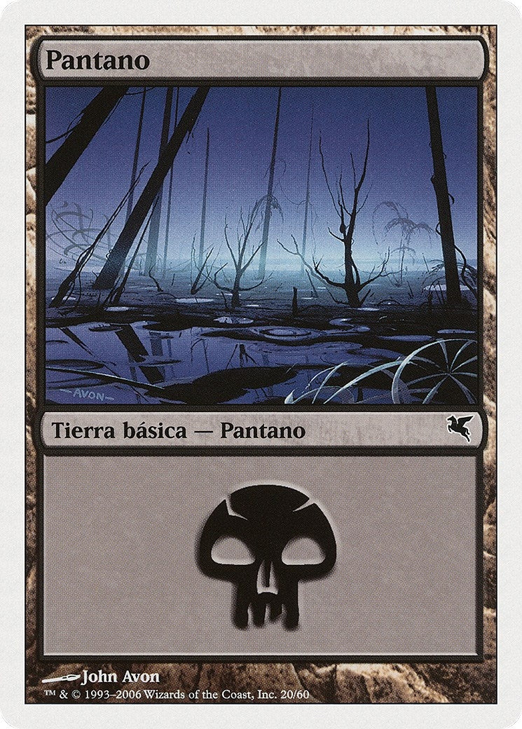 Swamp (Spanish) - "Pantano" (F20) (F20) (Magic Encyclopedia 2005 (Salvat/Hachette))