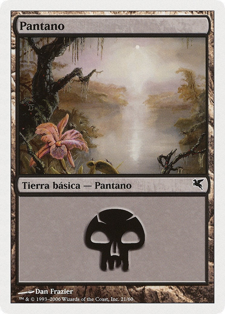Swamp (Spanish) - "Pantano" (F21) (F21) (Magic Encyclopedia 2005 (Salvat/Hachette))