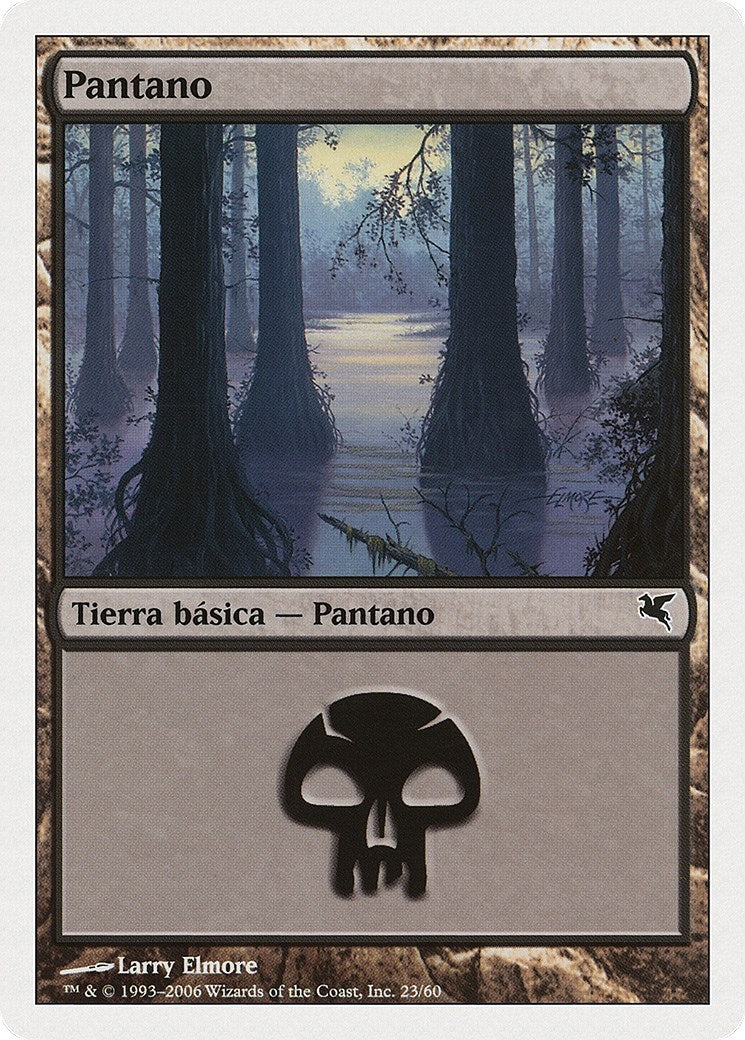 Swamp (Spanish) - "Pantano" (E23) (E23) (Magic Encyclopedia 2005 (Salvat/Hachette))