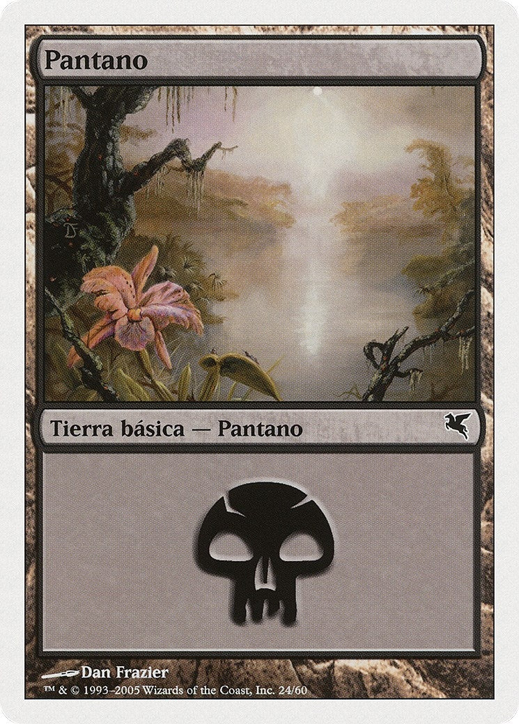 Swamp (Spanish) - "Pantano" (A24) (A24) (Magic Encyclopedia 2005 (Salvat/Hachette))