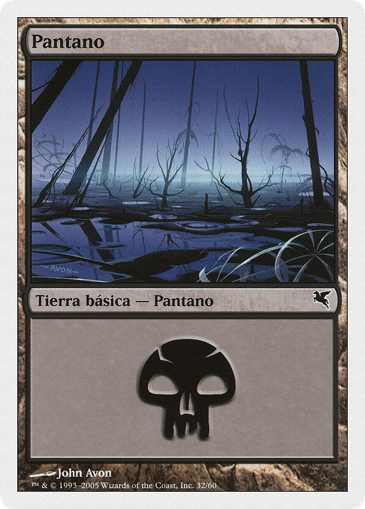 Swamp (Spanish) - "Pantano" (A32) (A32) (Magic Encyclopedia 2005 (Salvat/Hachette))