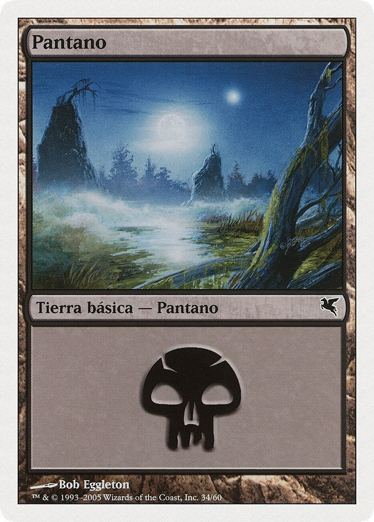 Swamp (Spanish) - "Pantano" (A34) (A34) (Magic Encyclopedia 2005 (Salvat/Hachette))