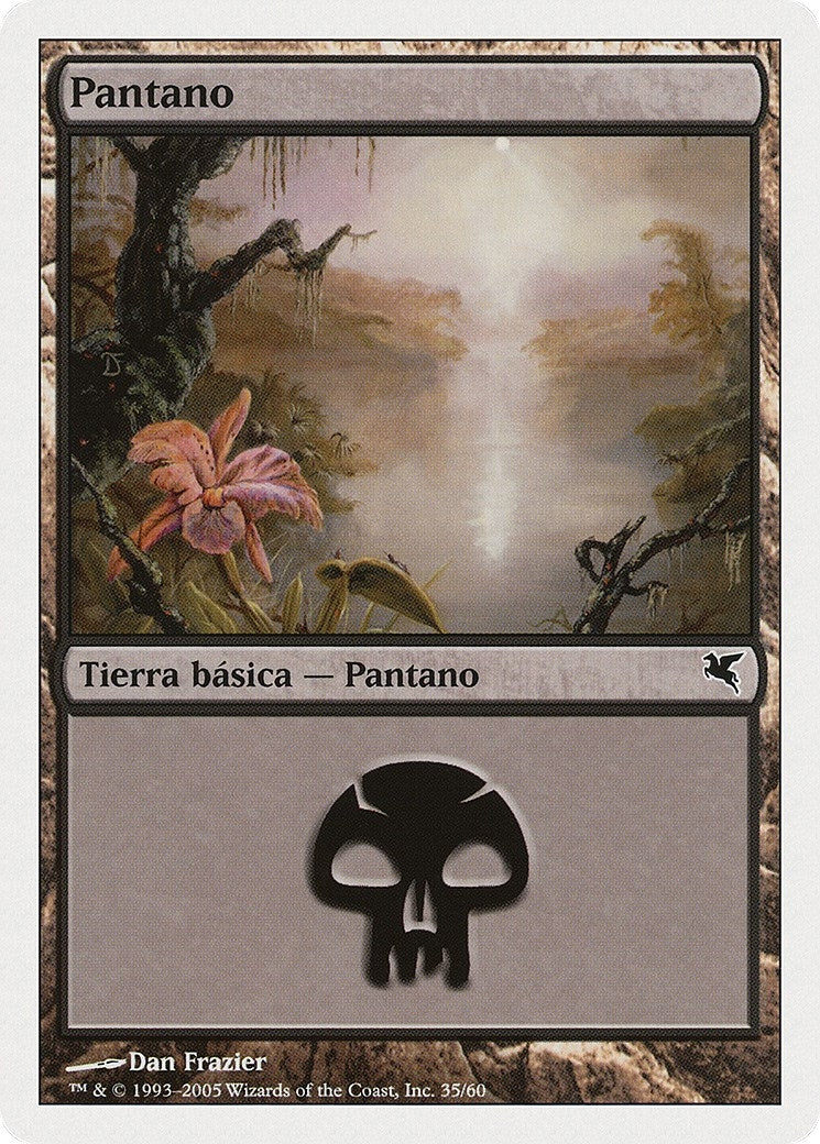 Swamp (Spanish) - "Pantano" (A35) (A35) (Magic Encyclopedia 2005 (Salvat/Hachette))