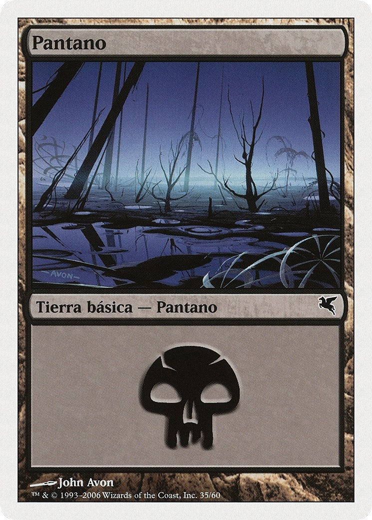 Swamp (Spanish) - "Pantano" (E35) (E35) (Magic Encyclopedia 2005 (Salvat/Hachette))
