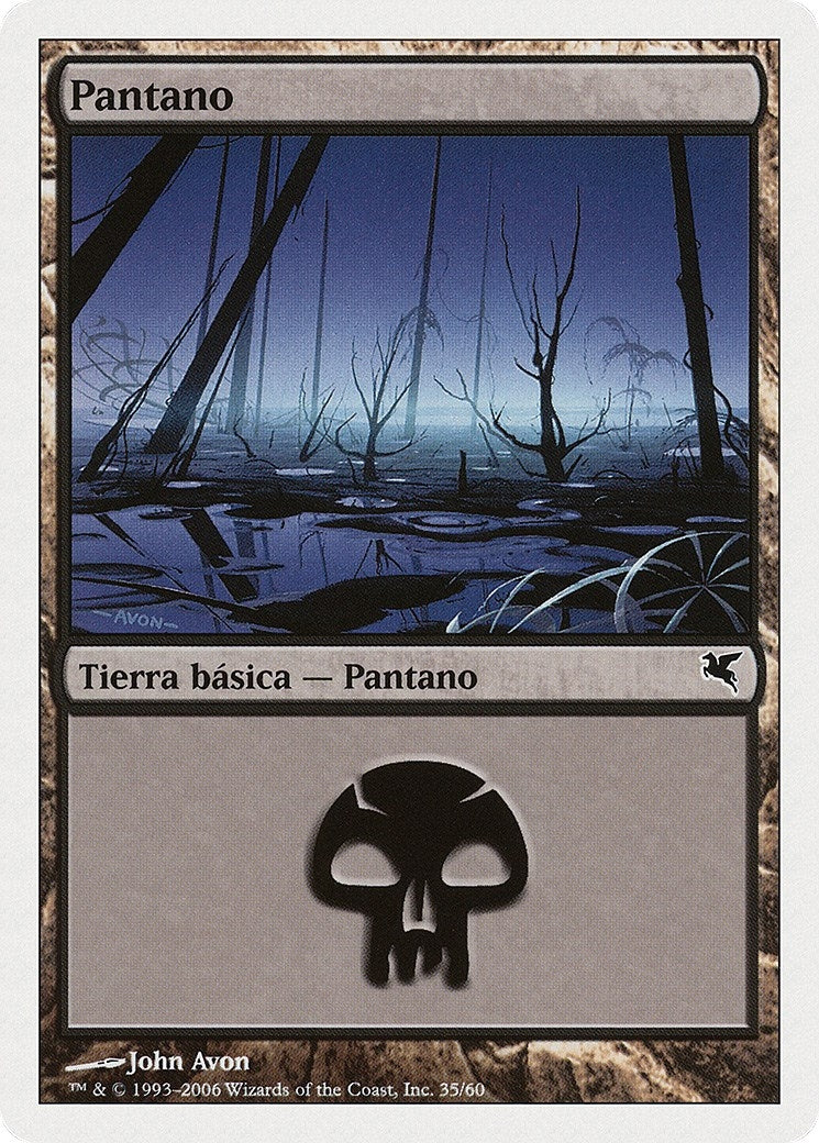 Swamp (Spanish) - "Pantano" (F35) (F35) (Magic Encyclopedia 2005 (Salvat/Hachette))