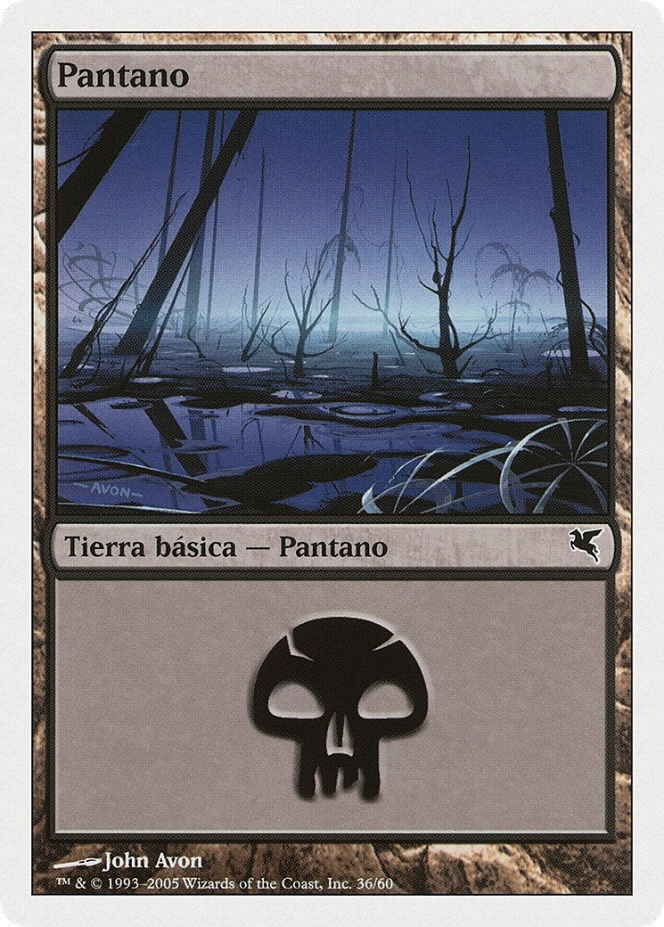 Swamp (Spanish) - "Pantano" (A36) (A36) (Magic Encyclopedia 2005 (Salvat/Hachette))