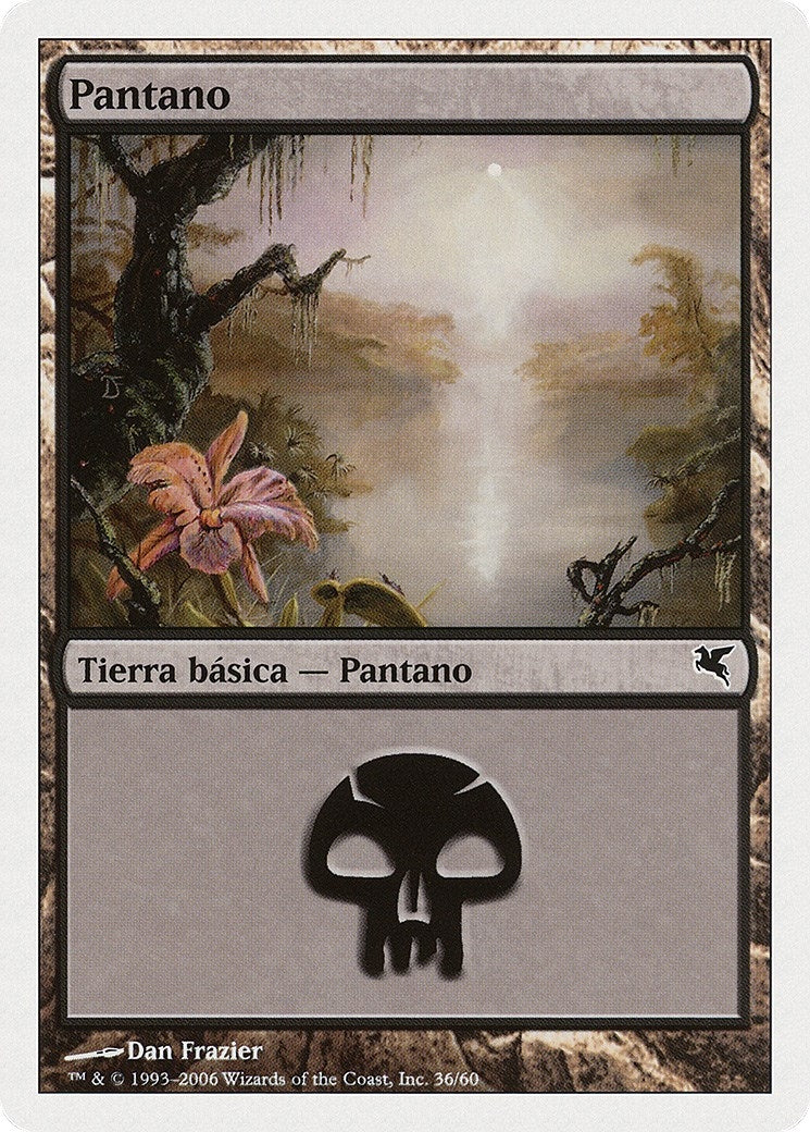 Swamp (Spanish) - "Pantano" (F36) (F36) (Magic Encyclopedia 2005 (Salvat/Hachette))