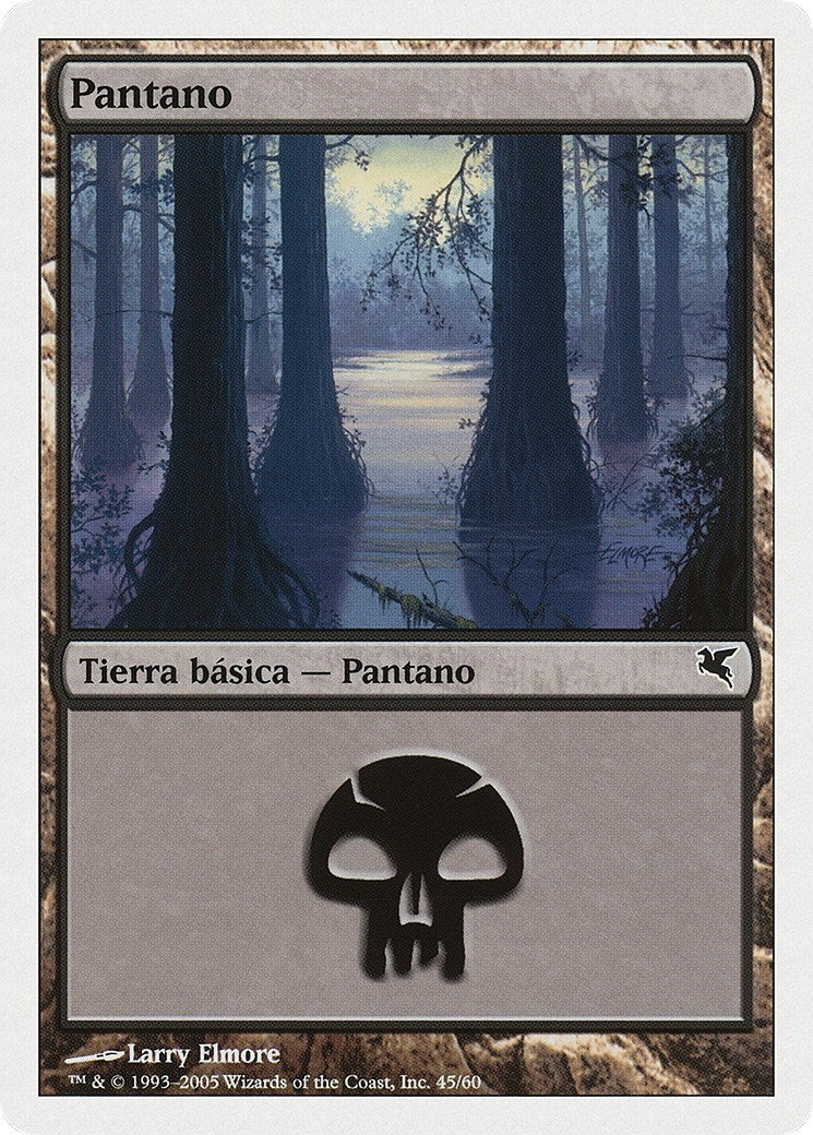 Swamp (Spanish) - "Pantano" (A45) (A45) (Magic Encyclopedia 2005 (Salvat/Hachette))