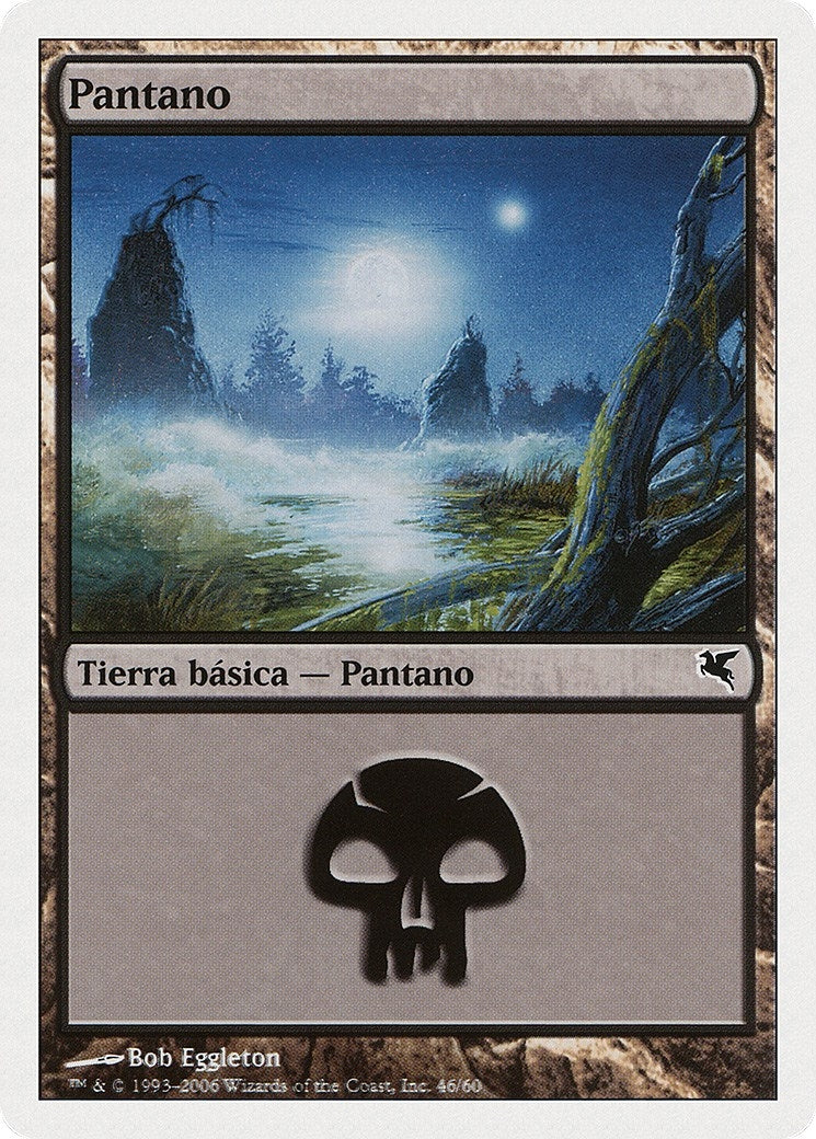 Swamp (Spanish) - "Pantano" (F46) (F46) (Magic Encyclopedia 2005 (Salvat/Hachette))