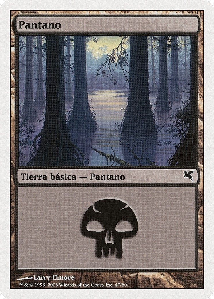 Swamp (Spanish) - "Pantano" (E47) (E47) (Magic Encyclopedia 2005 (Salvat/Hachette))