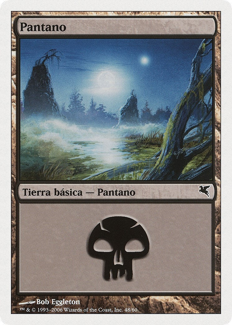 Swamp (Spanish) - "Pantano" (E48) (E48) (Magic Encyclopedia 2005 (Salvat/Hachette))