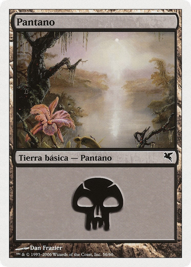 Swamp (Spanish) - "Pantano" (D56) (D56) (Magic Encyclopedia 2005 (Salvat/Hachette))