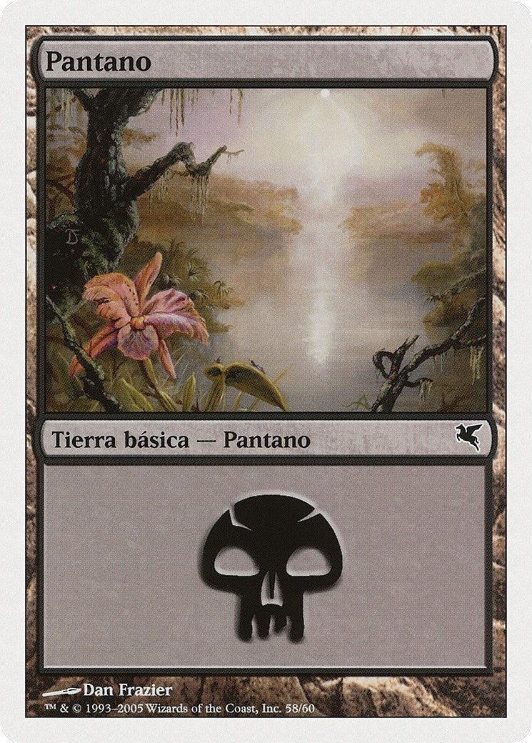Swamp (Spanish) - "Pantano" (A58) (A58) (Magic Encyclopedia 2005 (Salvat/Hachette))