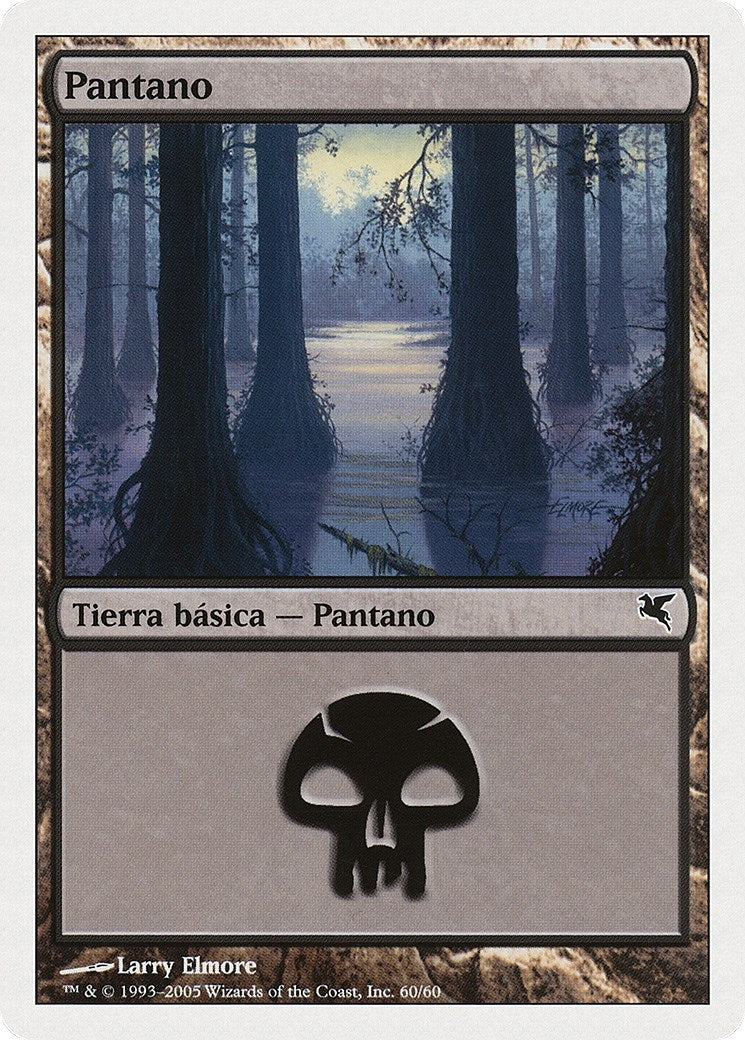 Swamp (Spanish) - "Pantano" (A60) (A60) (Magic Encyclopedia 2005 (Salvat/Hachette))