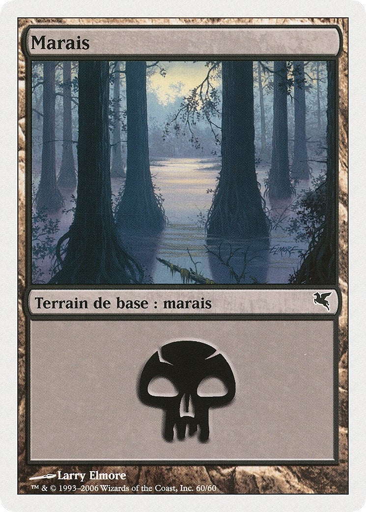 Swamp (French) - "Marais" (A60) (A60) (Magic Encyclopedia 2005 (Salvat/Hachette))