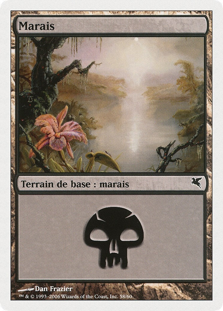 Swamp (French) - "Marais" (A58) (A58) (Magic Encyclopedia 2005 (Salvat/Hachette))