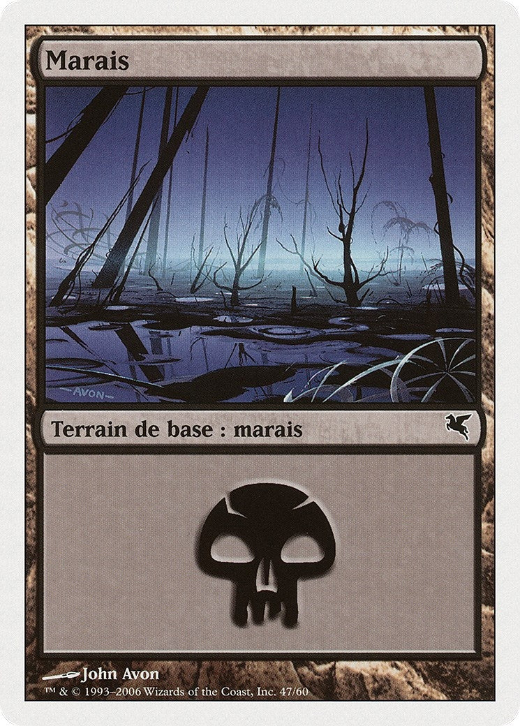 Swamp (French) - "Marais" (F47) (F47) (Magic Encyclopedia 2005 (Salvat/Hachette))