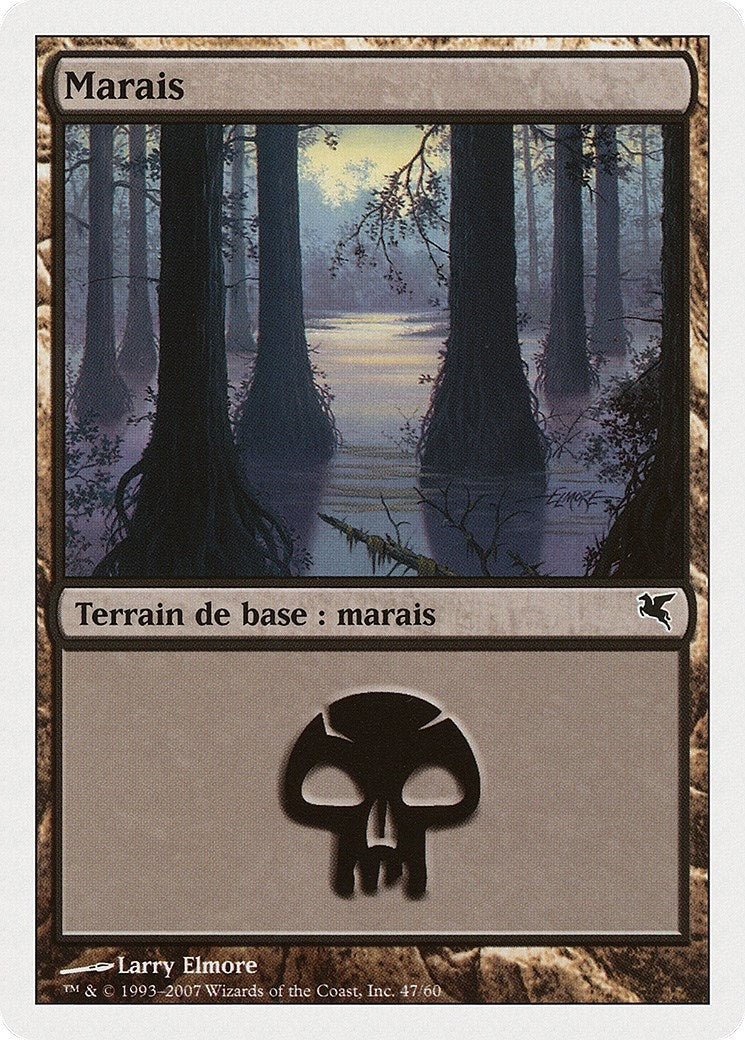 Swamp (French) - "Marais" (E47) (E47) (Magic Encyclopedia 2005 (Salvat/Hachette))