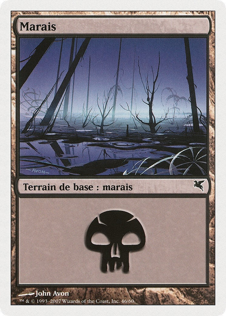 Swamp (French) - "Marais" (D46) (D46) (Magic Encyclopedia 2005 (Salvat/Hachette))