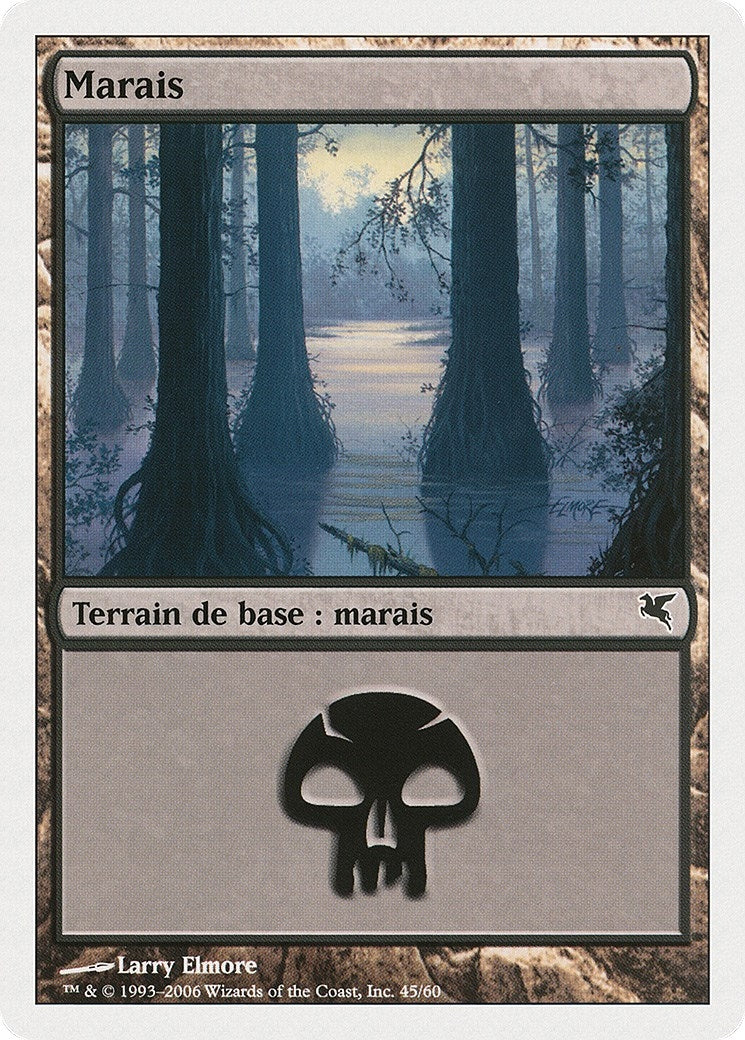 Swamp (French) - "Marais" (A45) (A45) (Magic Encyclopedia 2005 (Salvat/Hachette))