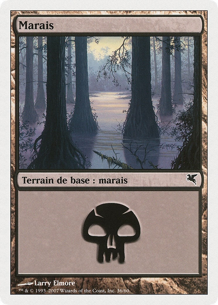 Swamp (French) - "Marais" (D36) (D36) (Magic Encyclopedia 2005 (Salvat/Hachette))