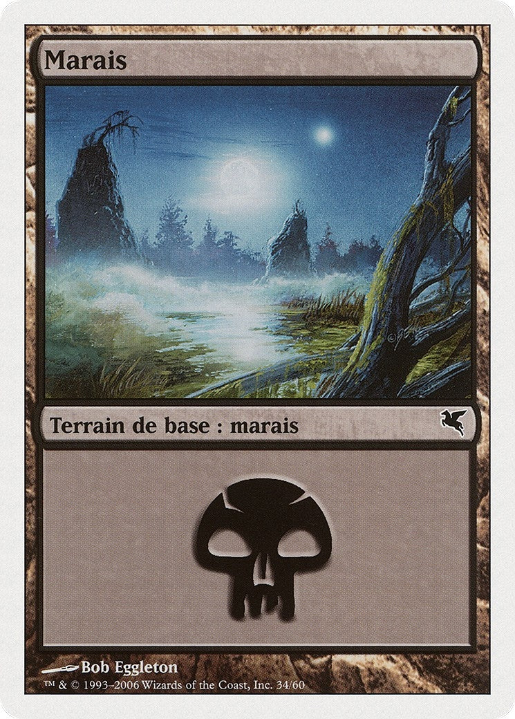 Swamp (French) - "Marais" (F34) (F34) (Magic Encyclopedia 2005 (Salvat/Hachette))