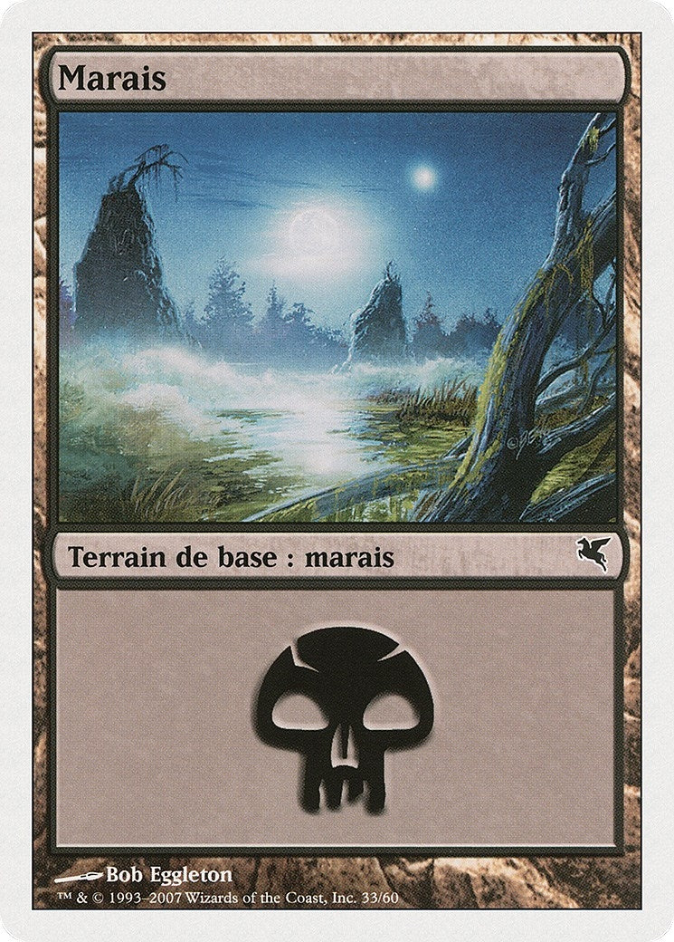 Swamp (French) - "Marais" (D33) (D33) (Magic Encyclopedia 2005 (Salvat/Hachette))