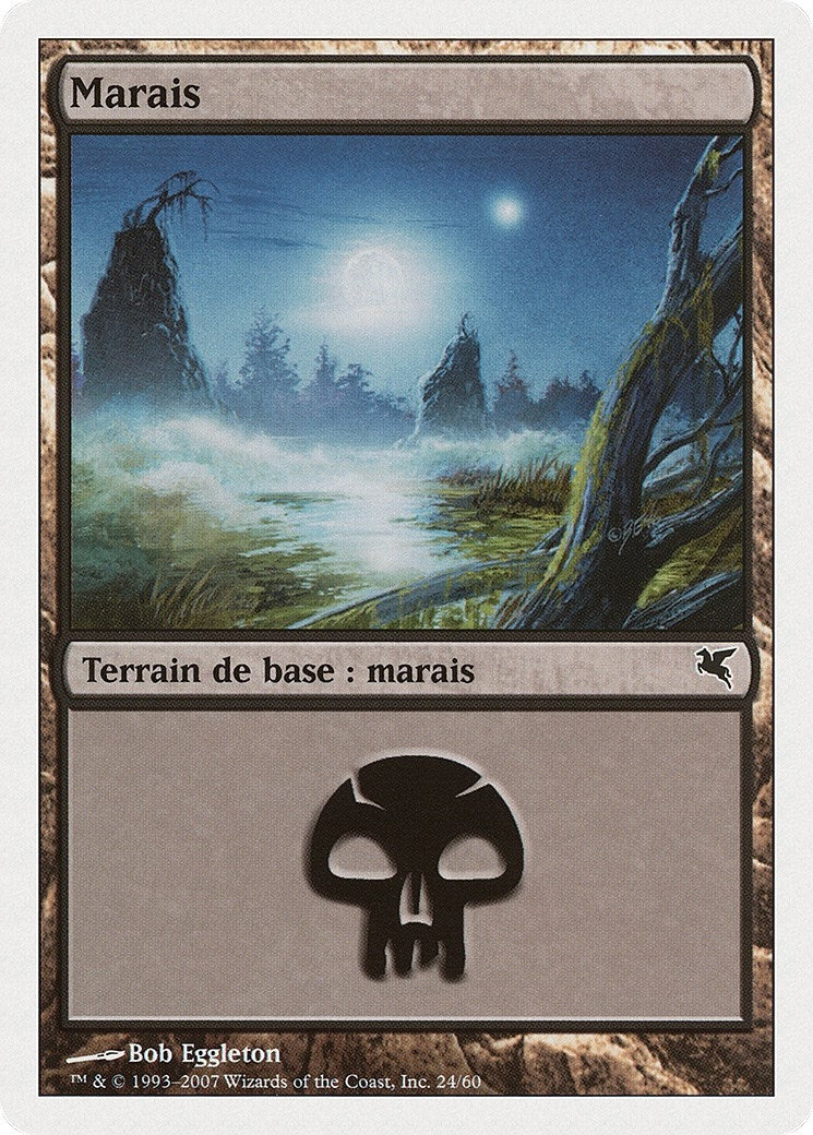 Swamp (French) - "Marais" (E24) (E24) (Magic Encyclopedia 2005 (Salvat/Hachette))