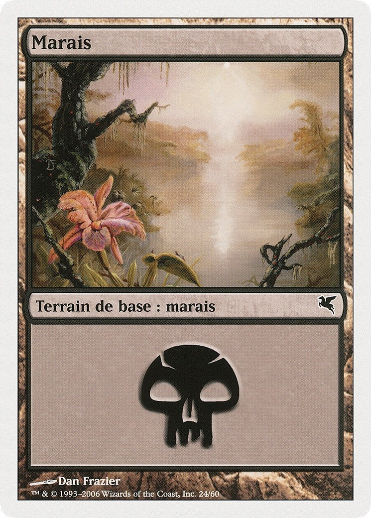 Swamp (French) - "Marais" (A24) (A24) (Magic Encyclopedia 2005 (Salvat/Hachette))