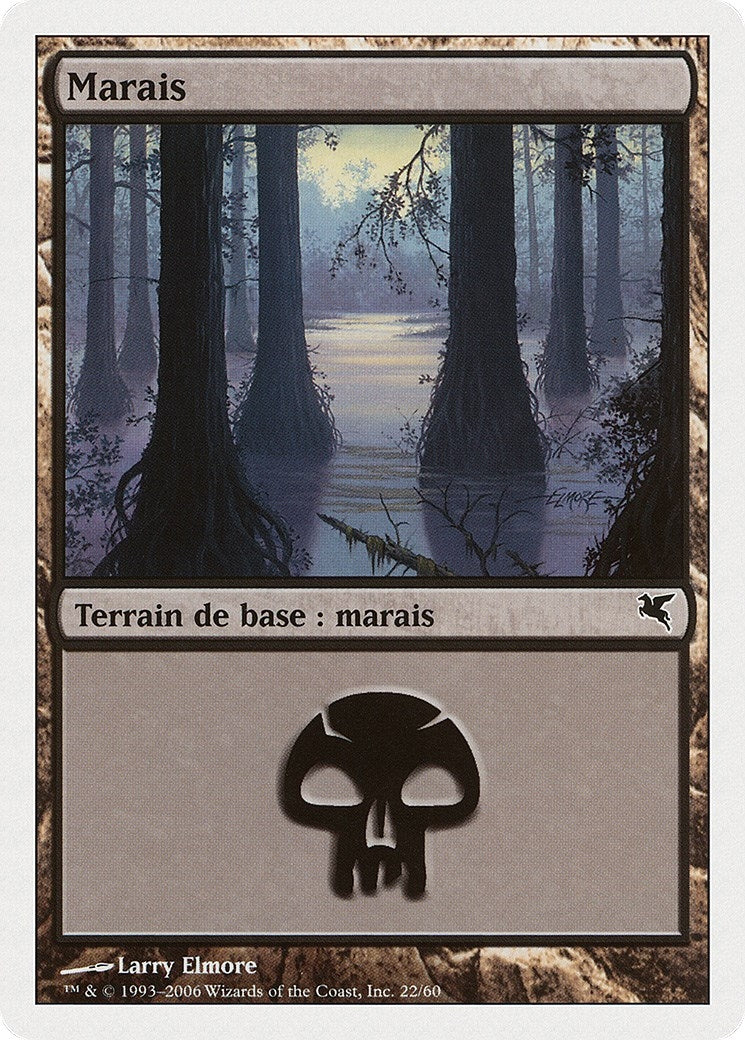 Swamp (French) - "Marais" (F22) (F22) (Magic Encyclopedia 2005 (Salvat/Hachette))