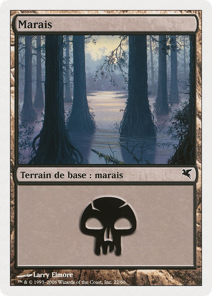 Swamp (French) - "Marais" (A22) (A22) (Magic Encyclopedia 2005 (Salvat/Hachette))