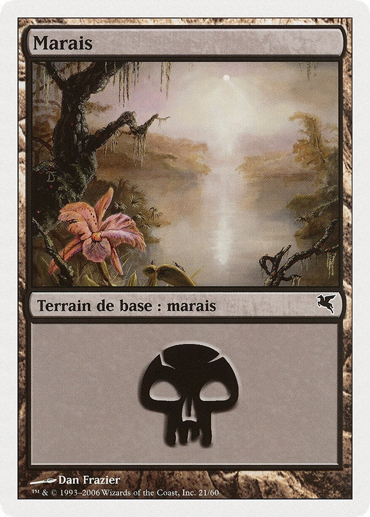 Swamp (French) - "Marais" (F21) (F21) (Magic Encyclopedia 2005 (Salvat/Hachette))