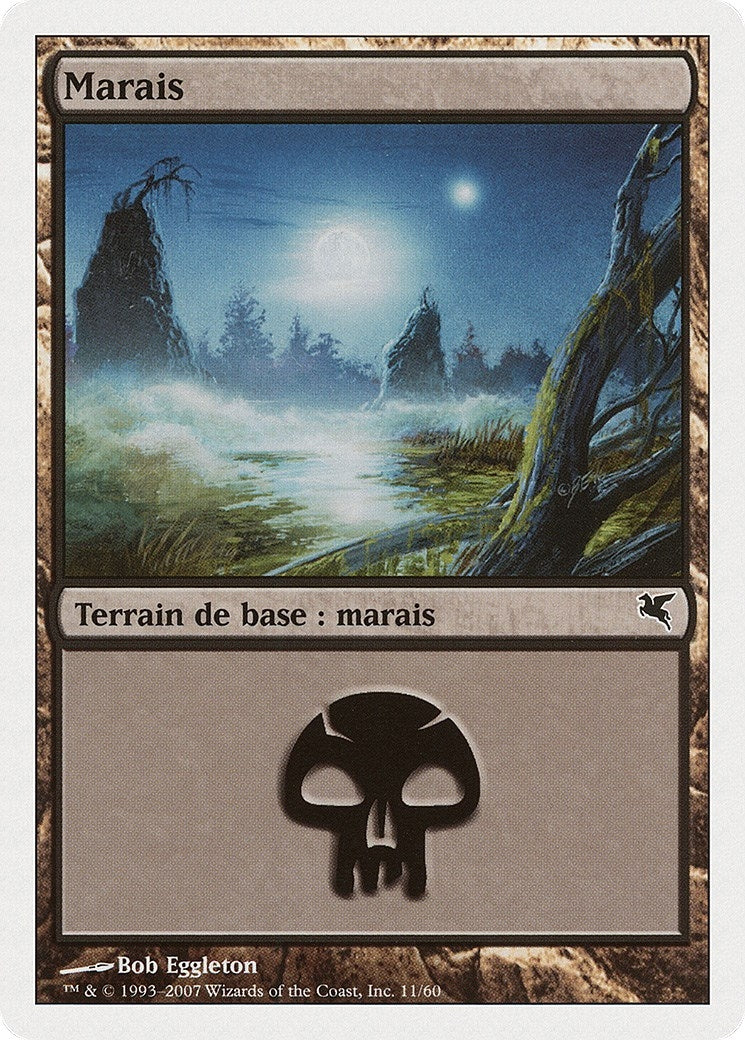 Swamp (French) - "Marais" (E11) (E11) (Magic Encyclopedia 2005 (Salvat/Hachette))