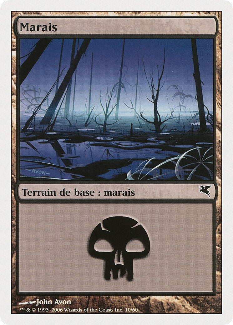 Swamp (French) - "Marais" (A10) (A10) (Magic Encyclopedia 2005 (Salvat/Hachette))
