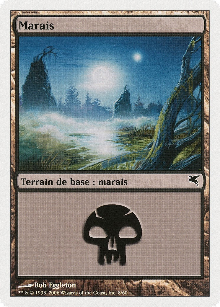Swamp (French) - "Marais" (A8) (A8) (Magic Encyclopedia 2005 (Salvat/Hachette))