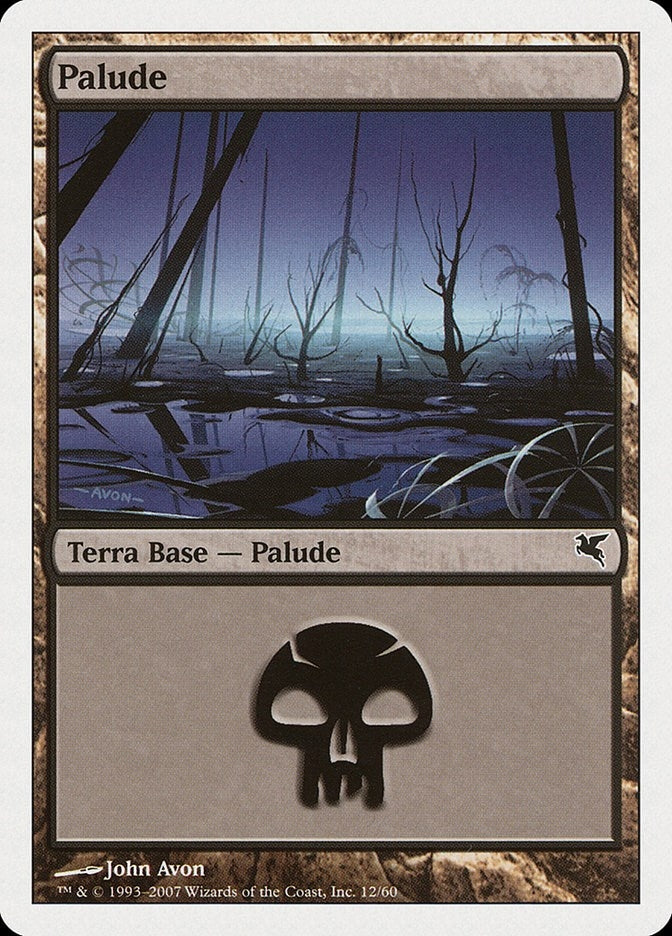 Swamp (Italian) - "Palide" (E12) (E12) (Magic Encyclopedia 2005 (Salvat/Hachette))