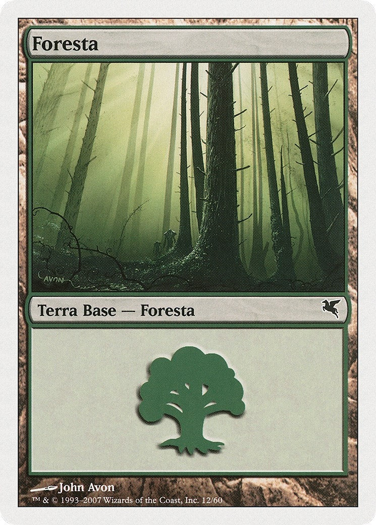 Forest (Italian) - "Foresta" (D12) (D12) (Magic Encyclopedia 2005 (Salvat/Hachette))