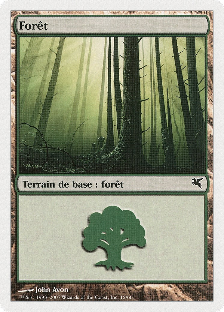 Forest (French) - "Foret" (D12) (D12) (Magic Encyclopedia 2005 (Salvat/Hachette))
