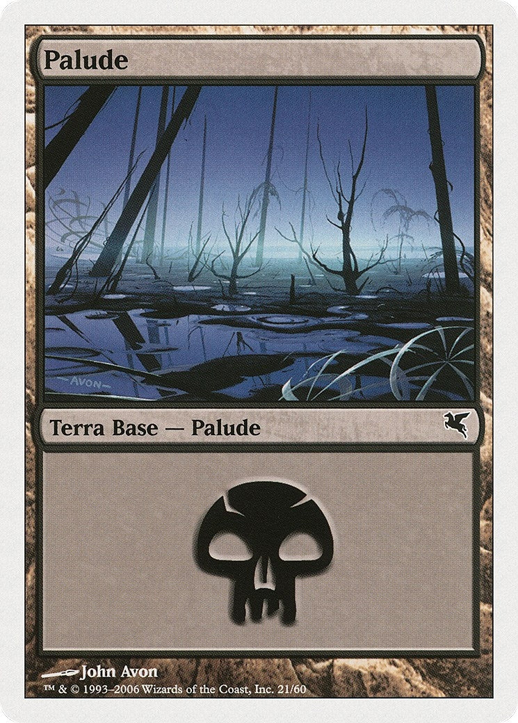 Swamp (Italian) - "Palide" (A21) (A21) (Magic Encyclopedia 2005 (Salvat/Hachette))