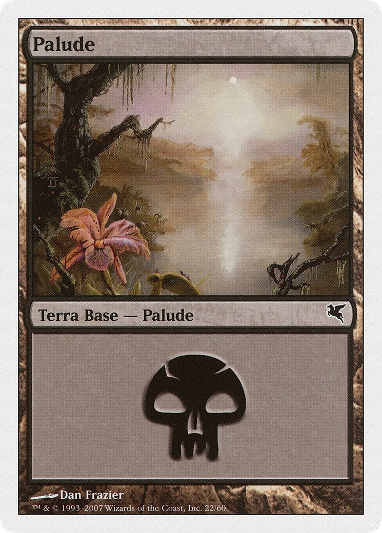 Swamp (Italian) - "Palide" (E22) (E22) (Magic Encyclopedia 2005 (Salvat/Hachette))