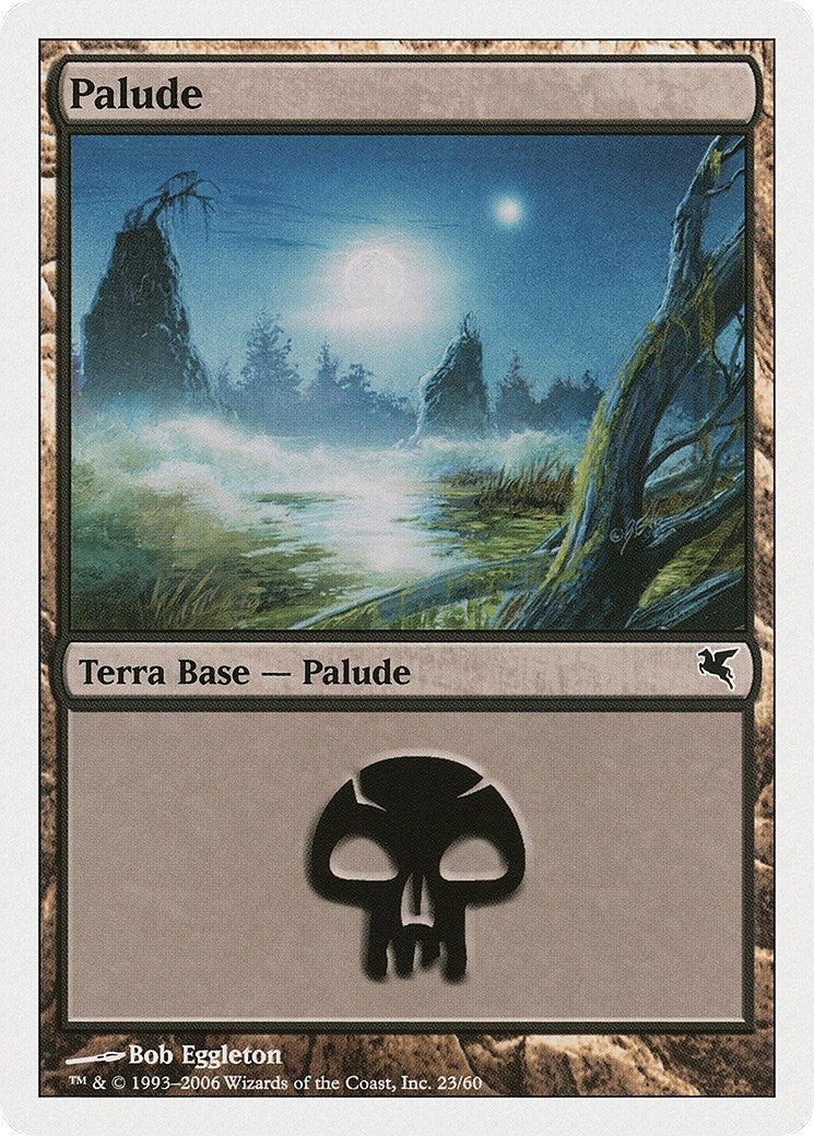 Swamp (Italian) - "Palide" (A23) (A23) (Magic Encyclopedia 2005 (Salvat/Hachette))