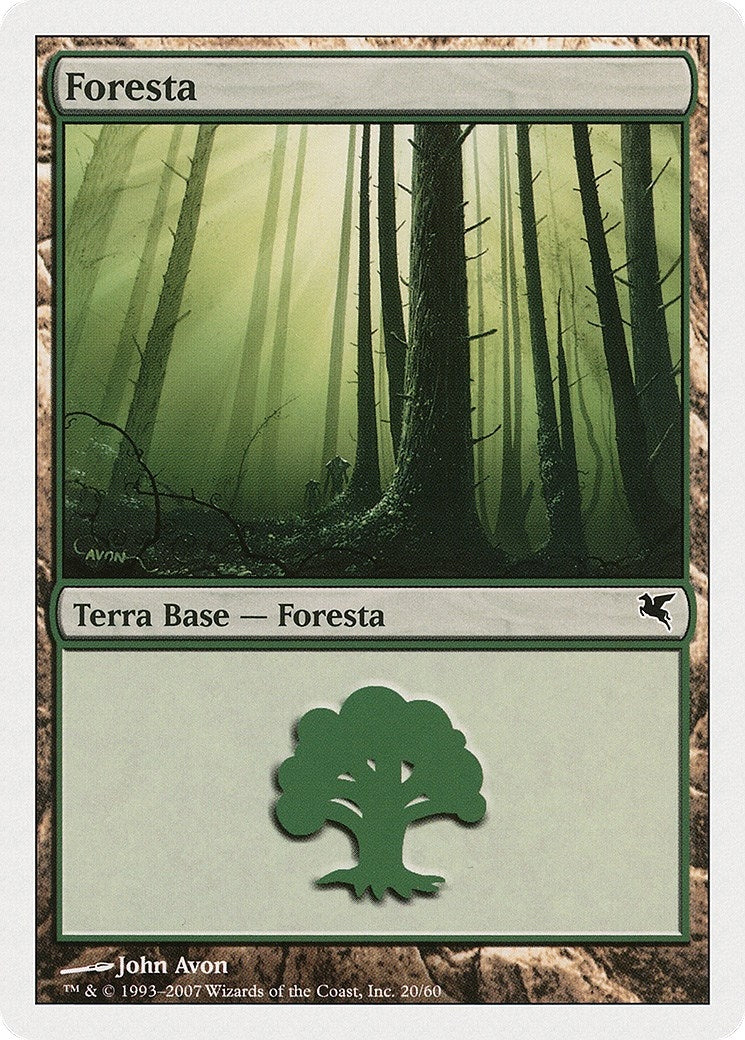 Forest (Italian) - "Foresta" (B20) (B20) (Magic Encyclopedia 2005 (Salvat/Hachette))