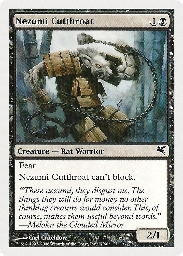Nezumi Cutthroat (17) (17) (Magic Encyclopedia 2005 (Salvat/Hachette))