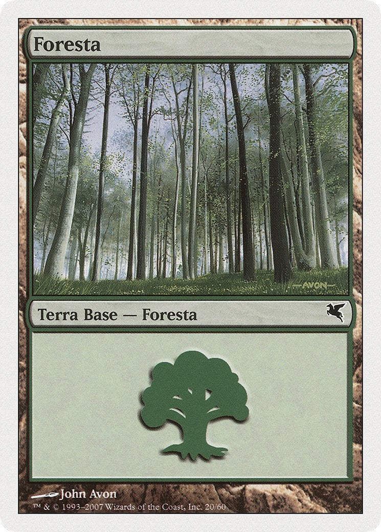 Forest (Italian) - "Foresta" (J20) (J20) (Magic Encyclopedia 2005 (Salvat/Hachette))