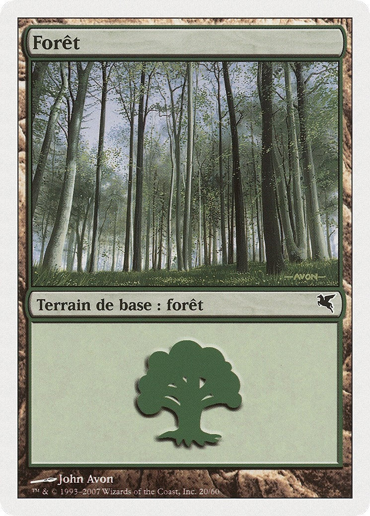 Forest (French) - "Foret" (J20) (J20) (Magic Encyclopedia 2005 (Salvat/Hachette))