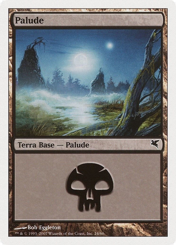 Swamp (Italian) - "Palide" (E24) (E24) (Magic Encyclopedia 2005 (Salvat/Hachette))