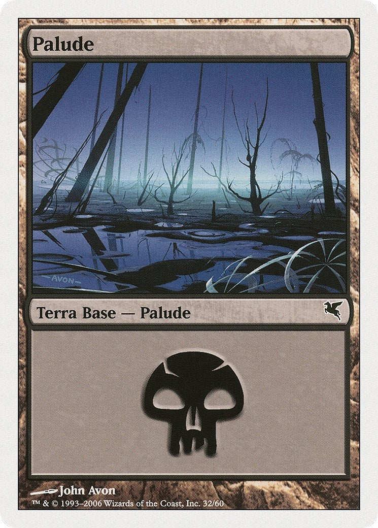 Swamp (Italian) - "Palide" (A32) (A32) (Magic Encyclopedia 2005 (Salvat/Hachette))