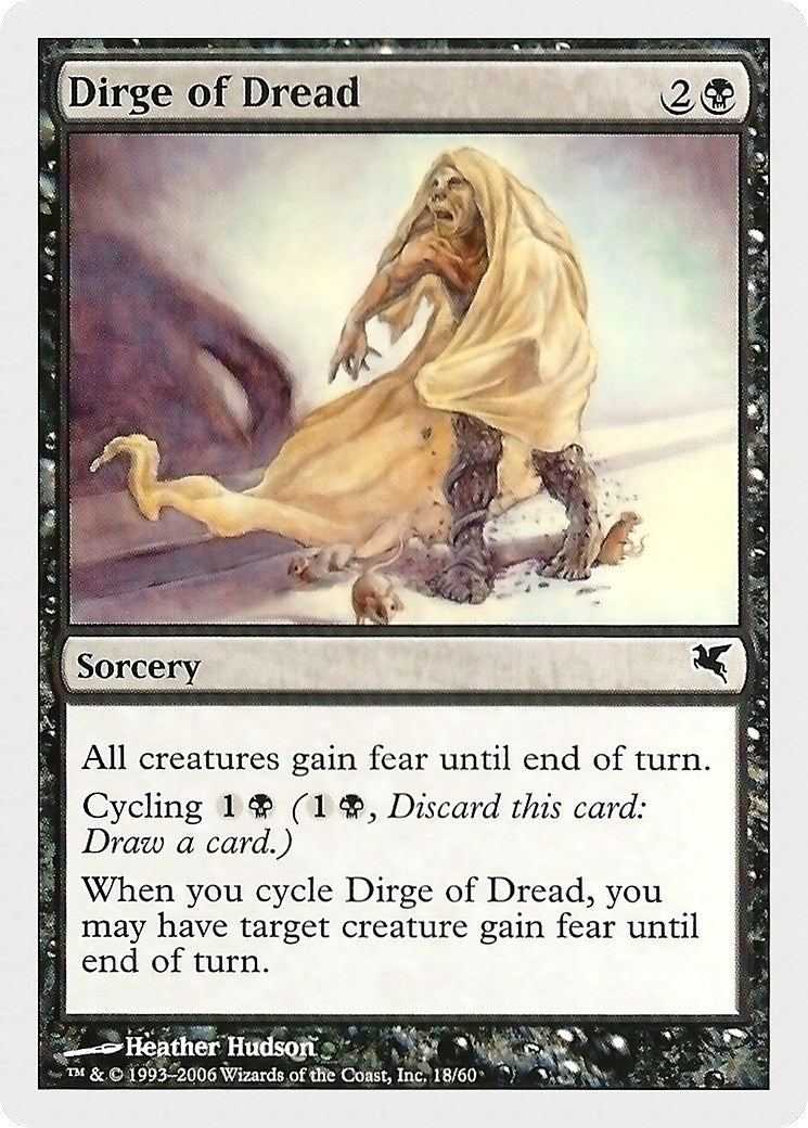 Dirge of Dread (18) (Magic Encyclopedia 2005 (Salvat/Hachette))